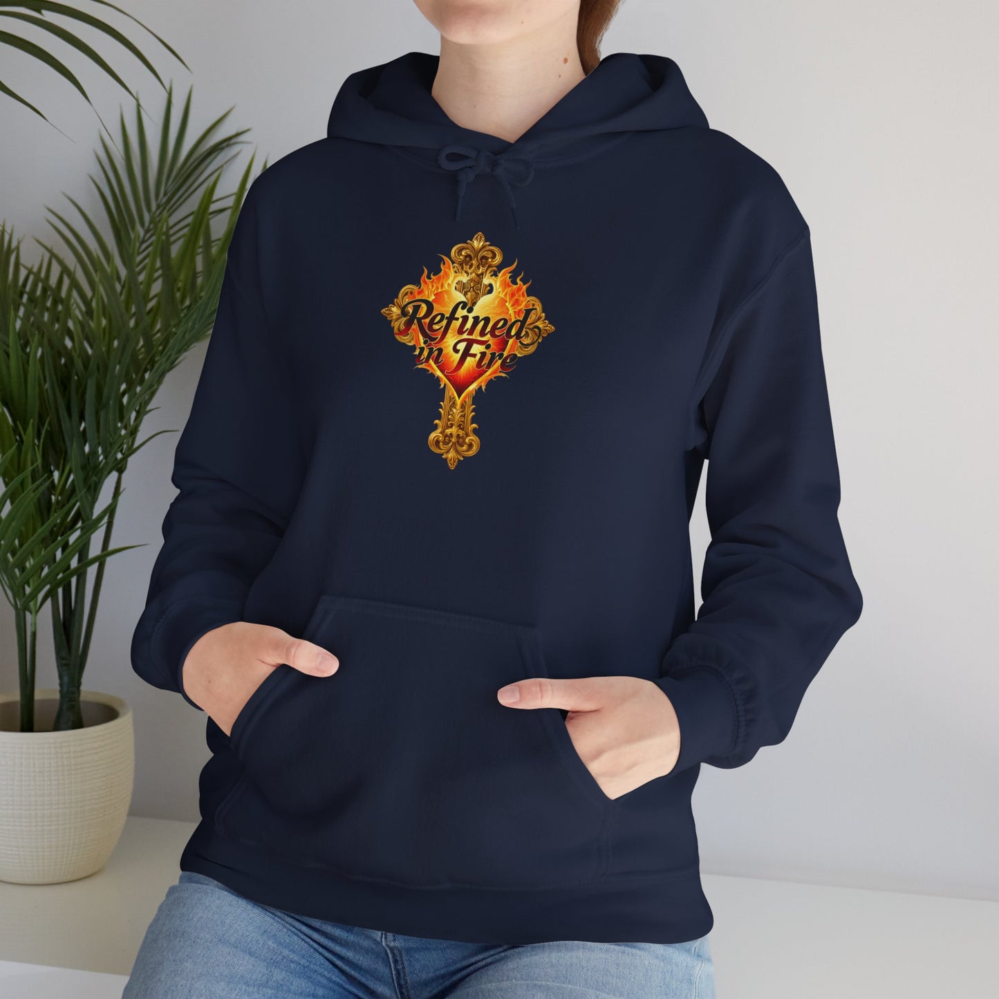 Refined by Fire - Women's Ornate Christian Hoodie
