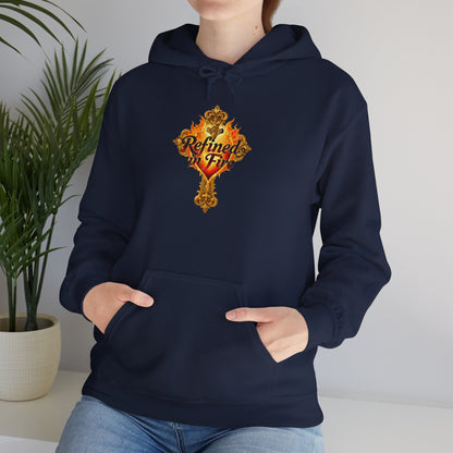 Refined by Fire - Women's Ornate Christian Hoodie