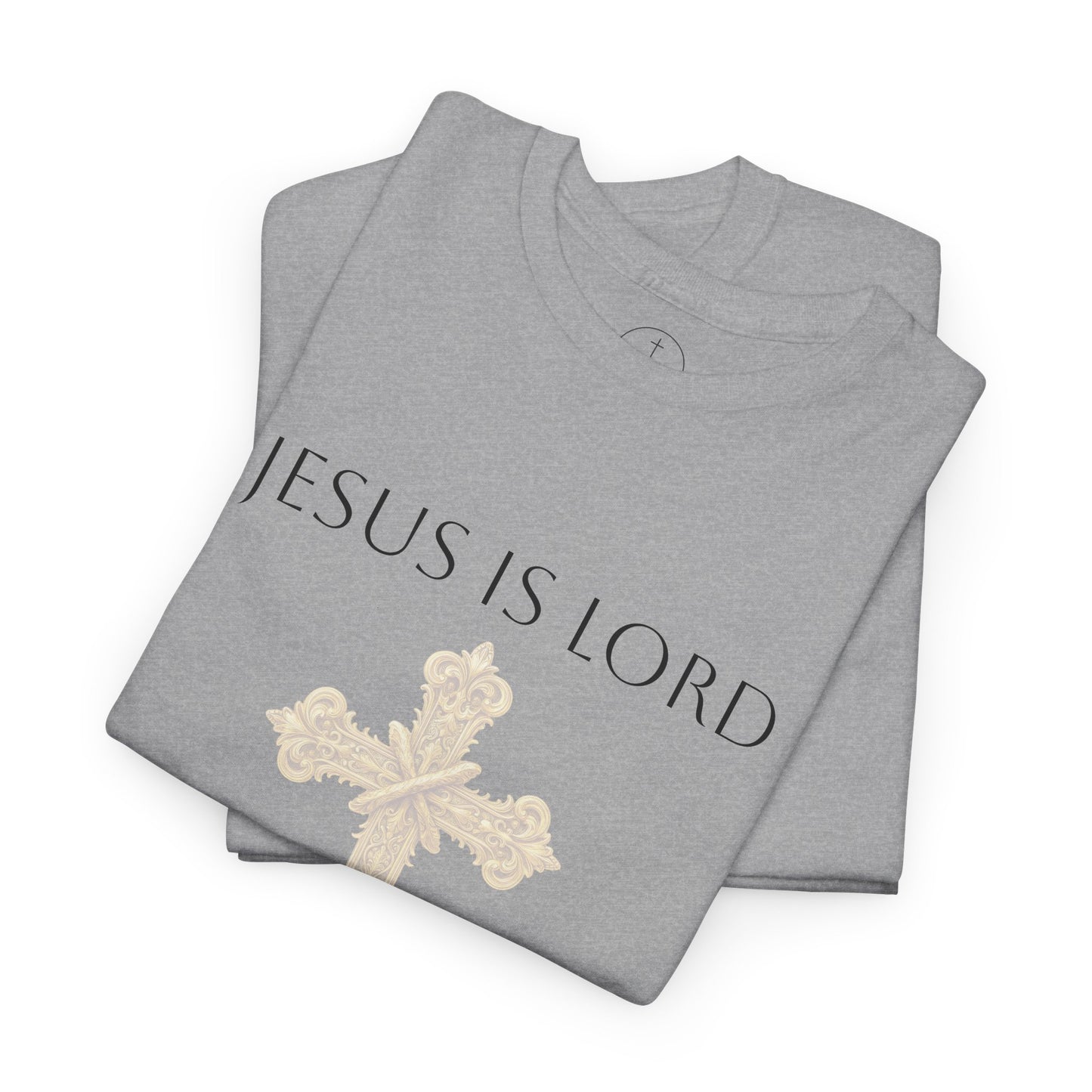 Jesus Is Lord – Men’s  Christian Tee (Dark Lettering)