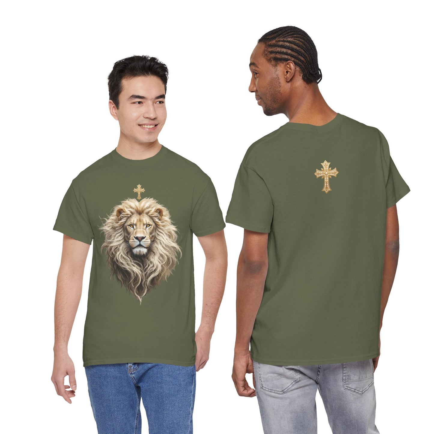 Christ the King (Lion of Judah) — Men's Christian T-Shirt