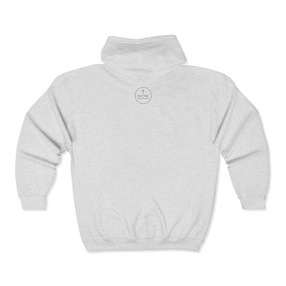 Anchored Journey – Men’s Classic Plain Zip-Up Hoodie (Dark Label)