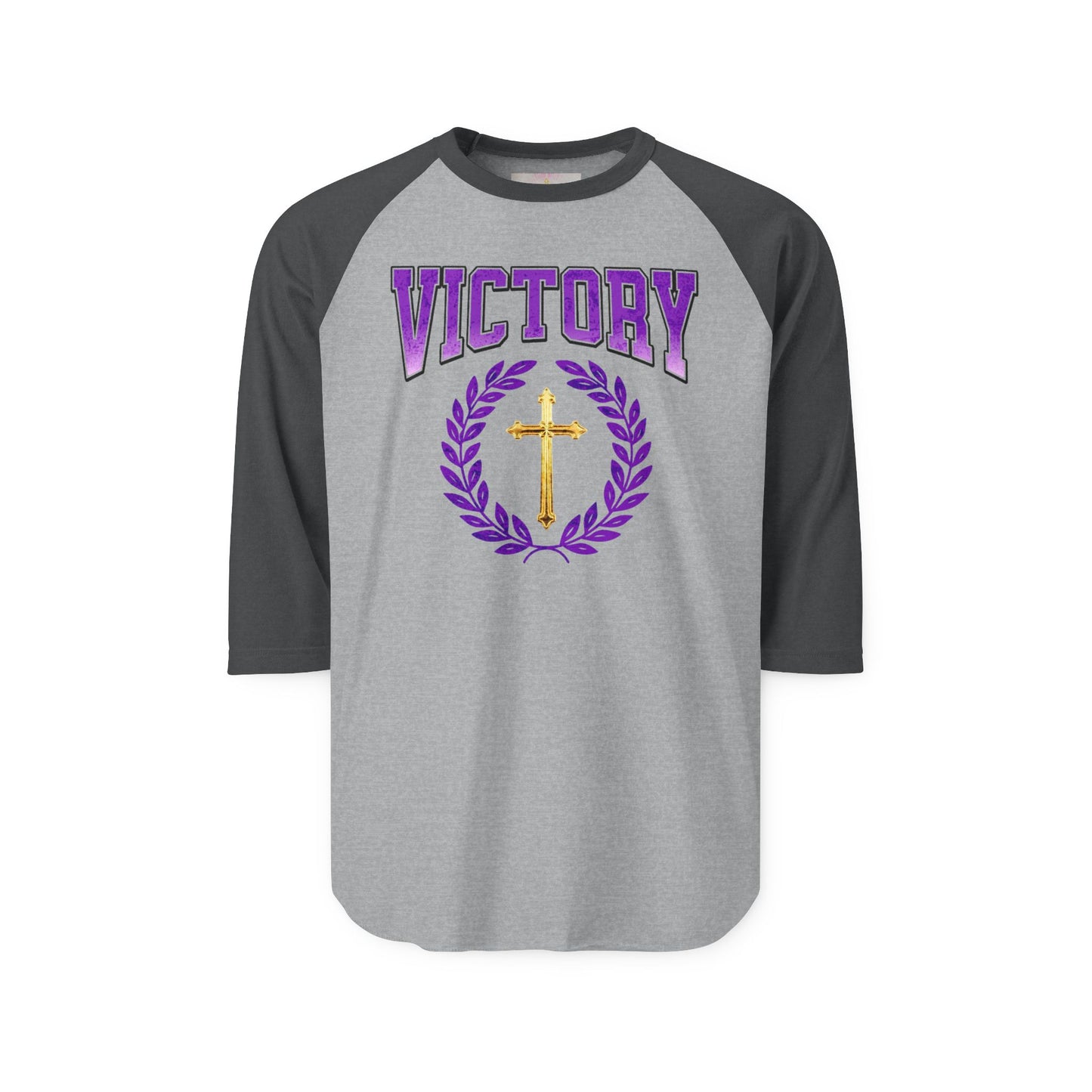 Rise & Conquer Men’s 3/4 Sleeve Tee – Victory