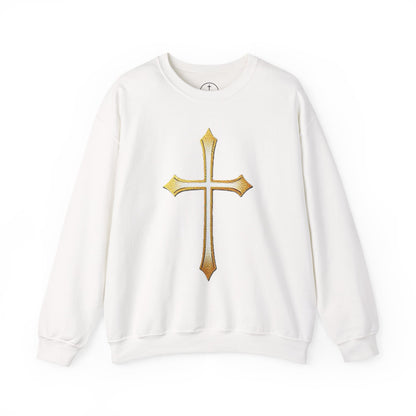 Gold Cross Men's Christian Sweatshirt