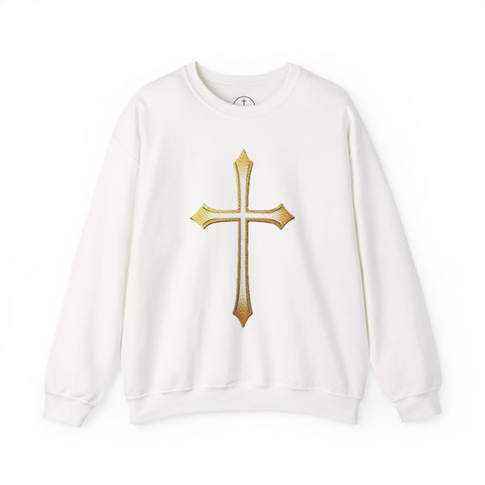 Gold Cross Men's Christian Sweatshirt