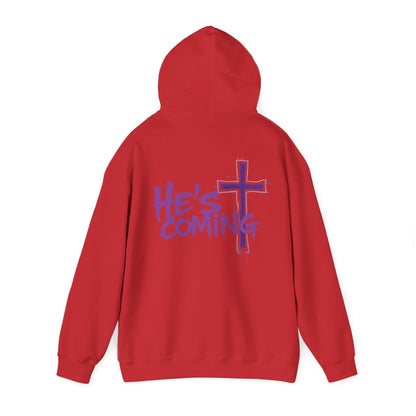 Prophetic “He’s Coming” Men’s Hoodie – Bold Christian Streetwear