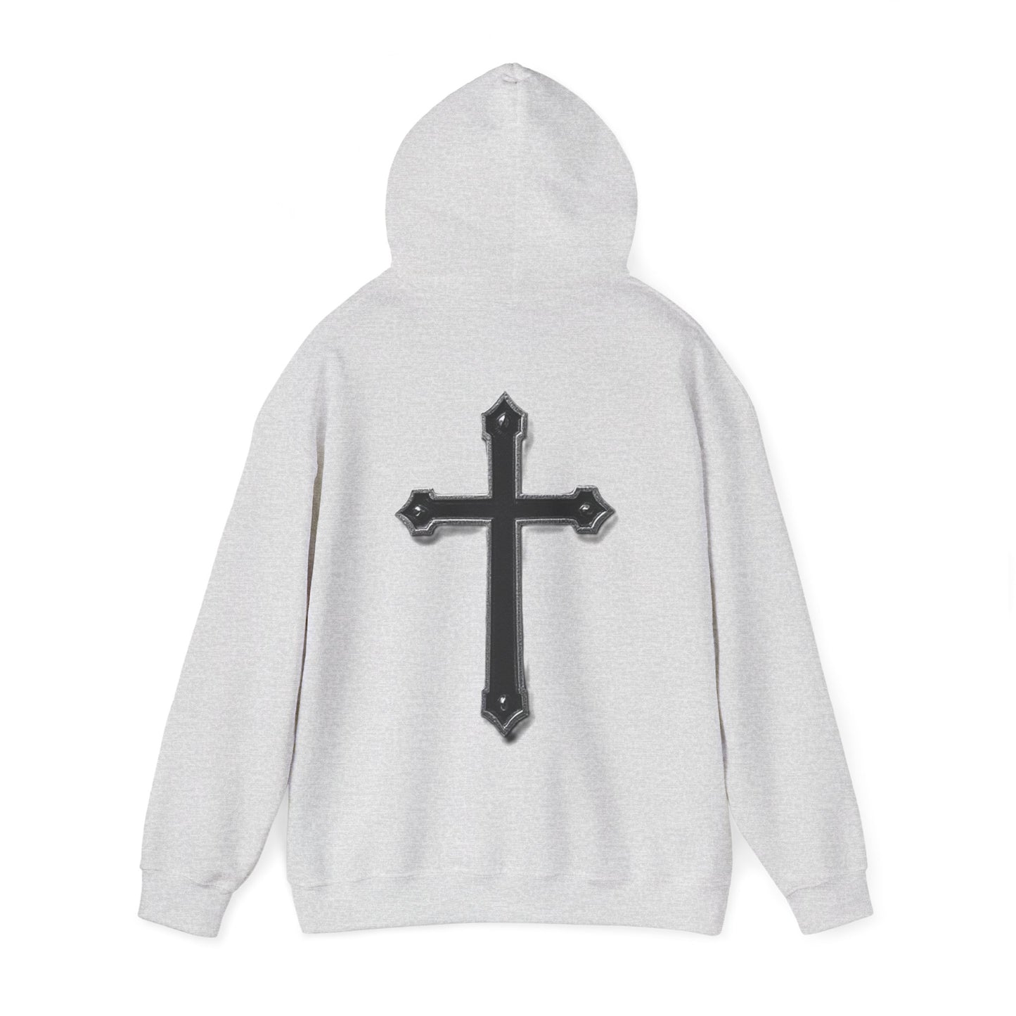 Warrior’s Black Cross Women’s Hoodie – Front & Back Christian Apparel | Ephesians 6:11