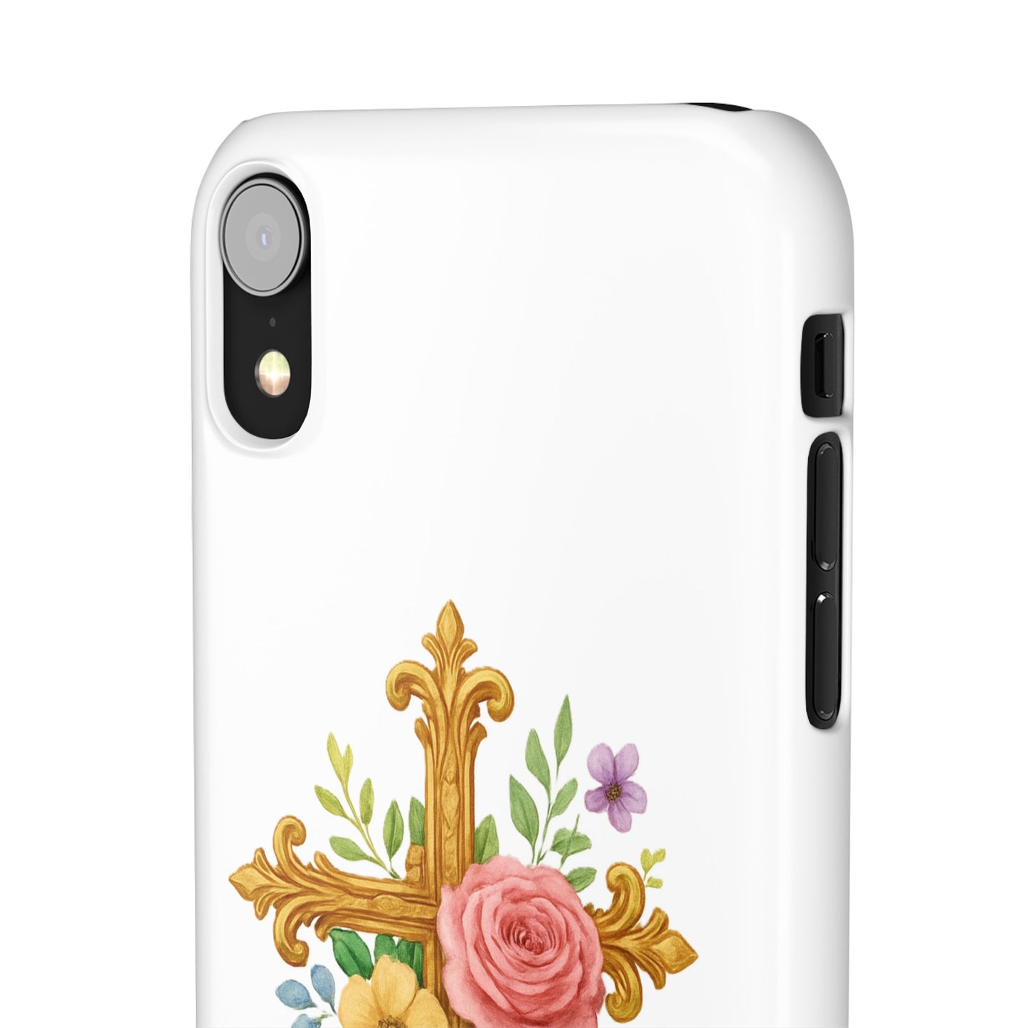 Floral Cross Snap Case for iPhone – Faith in Bloom