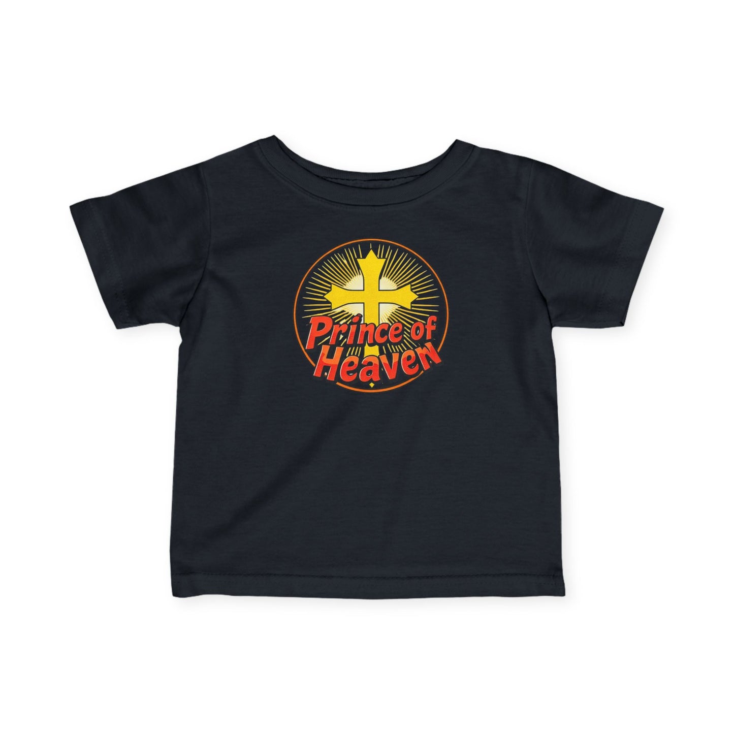 Infant Boys’ “Prince of Heaven” Christian T-Shirt – Soft Faith-Inspired Baby Tee