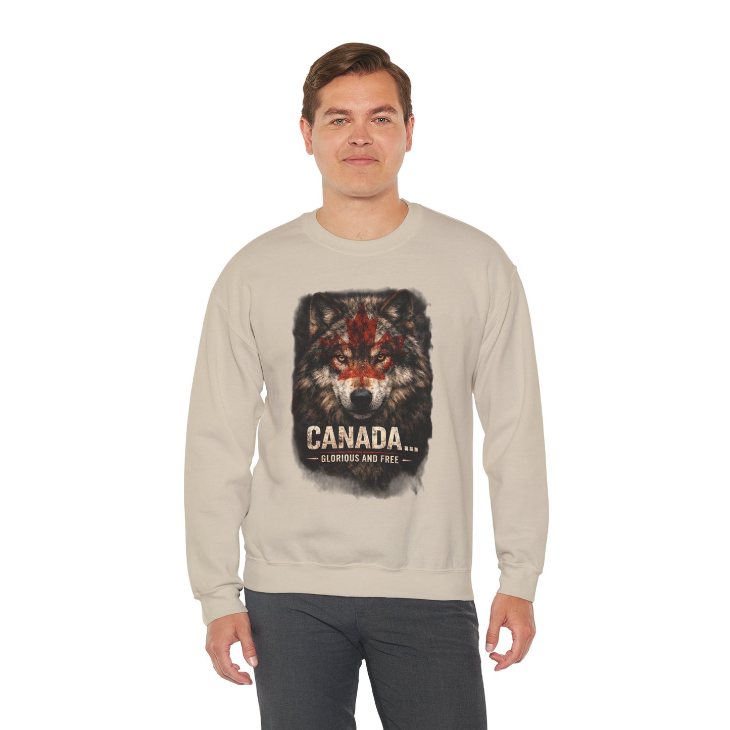 Canada War Paint: Glorious and Free - Men's Sweatshirt