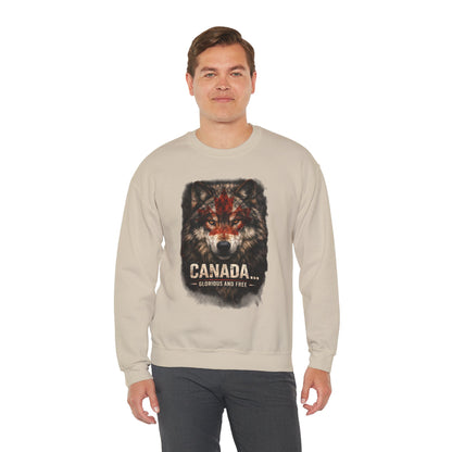 Canada War Paint: Glorious and Free - Men's Sweatshirt