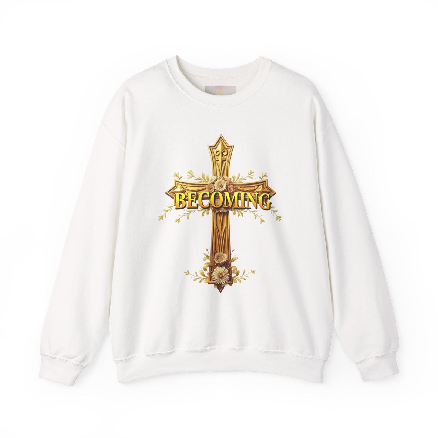 Becoming - Women’s Christian Sweatshirt (Dark Lettering)