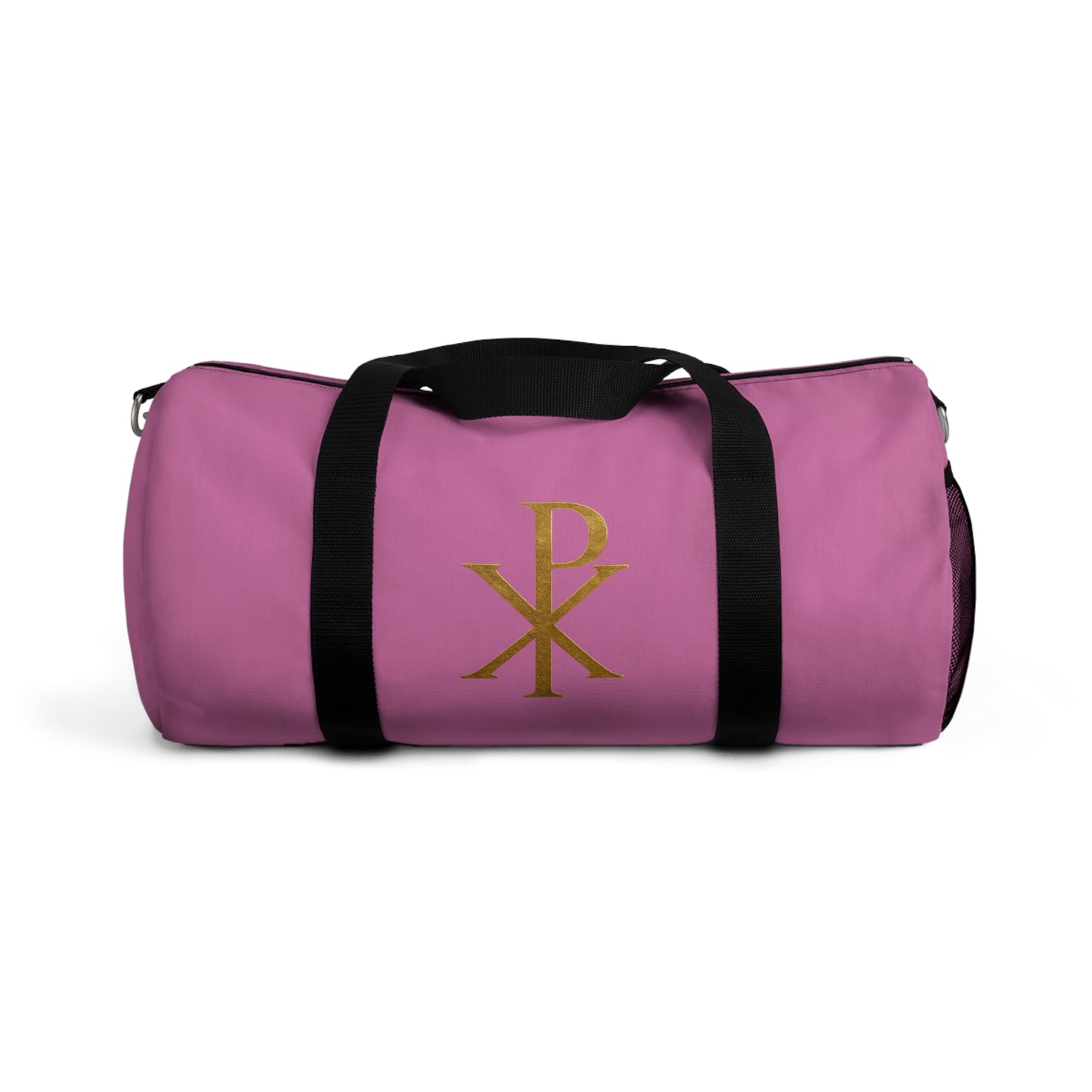 Women's Christ’s Victory Duffle Bag in Pink – Chi Rho Symbol