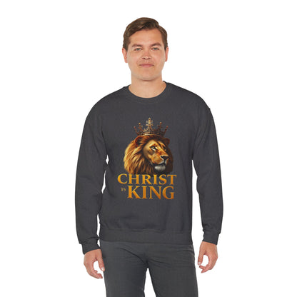 Christ is King (Lion Ed) – Men’s Christian Sweatshirt