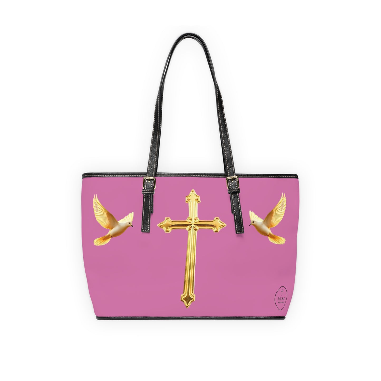 Faith, Peace, and Renewal Shoulder Bag in Pink