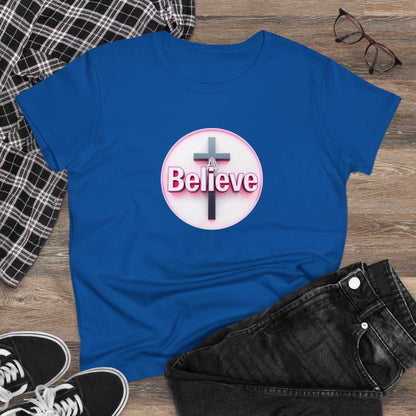 Believe | Women’s Christian T-Shirt with John 11:40