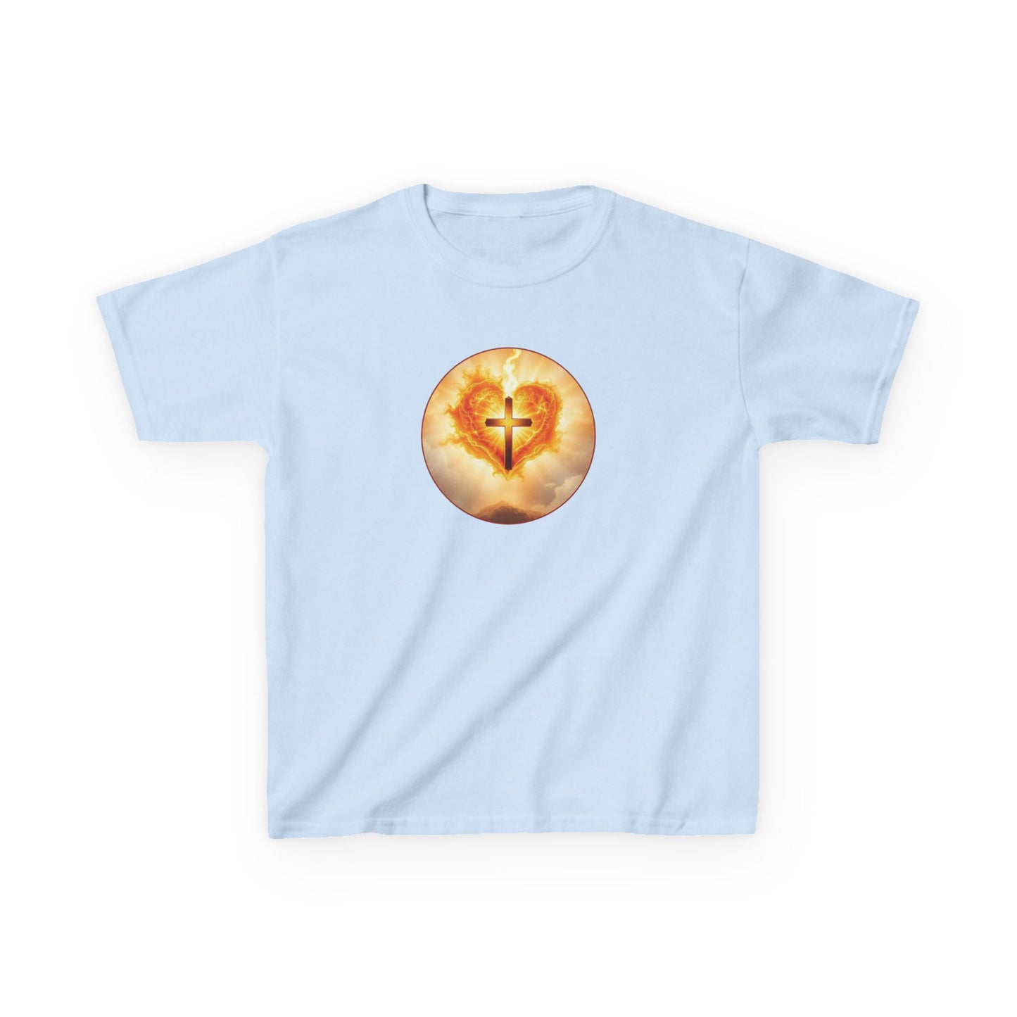 Heart of Fire – Sacred Heart Heavy Cotton Tee