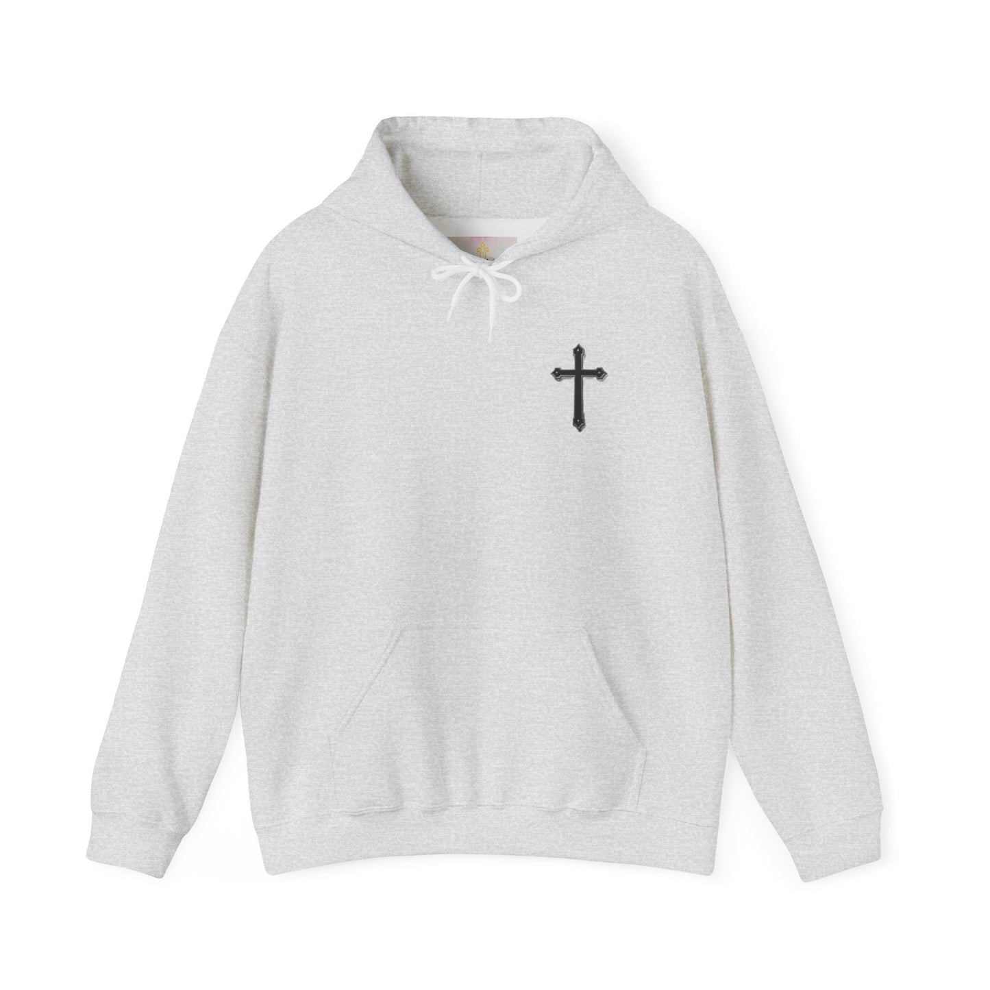 Warrior’s Black Cross Women’s Hoodie – Front & Back Christian Apparel | Ephesians 6:11