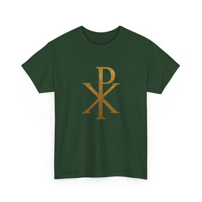 Chi Rho (Gold) - Men's Christian T-Shirt