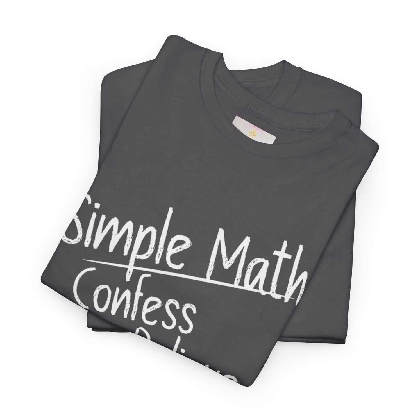 Simple Math of Salvation Women’s Christian T-Shirt (White Chalk)