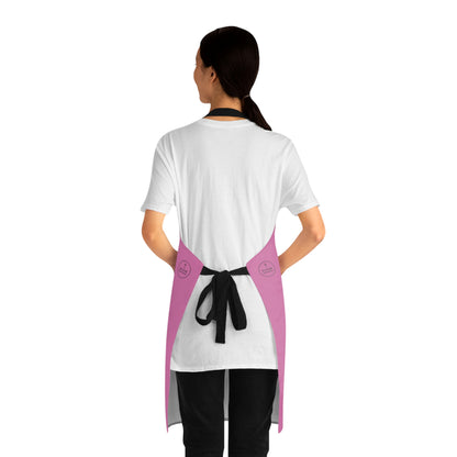 Floral Cross Christian Kitchen Apron in Pink – Faith & Beauty in Every Meal