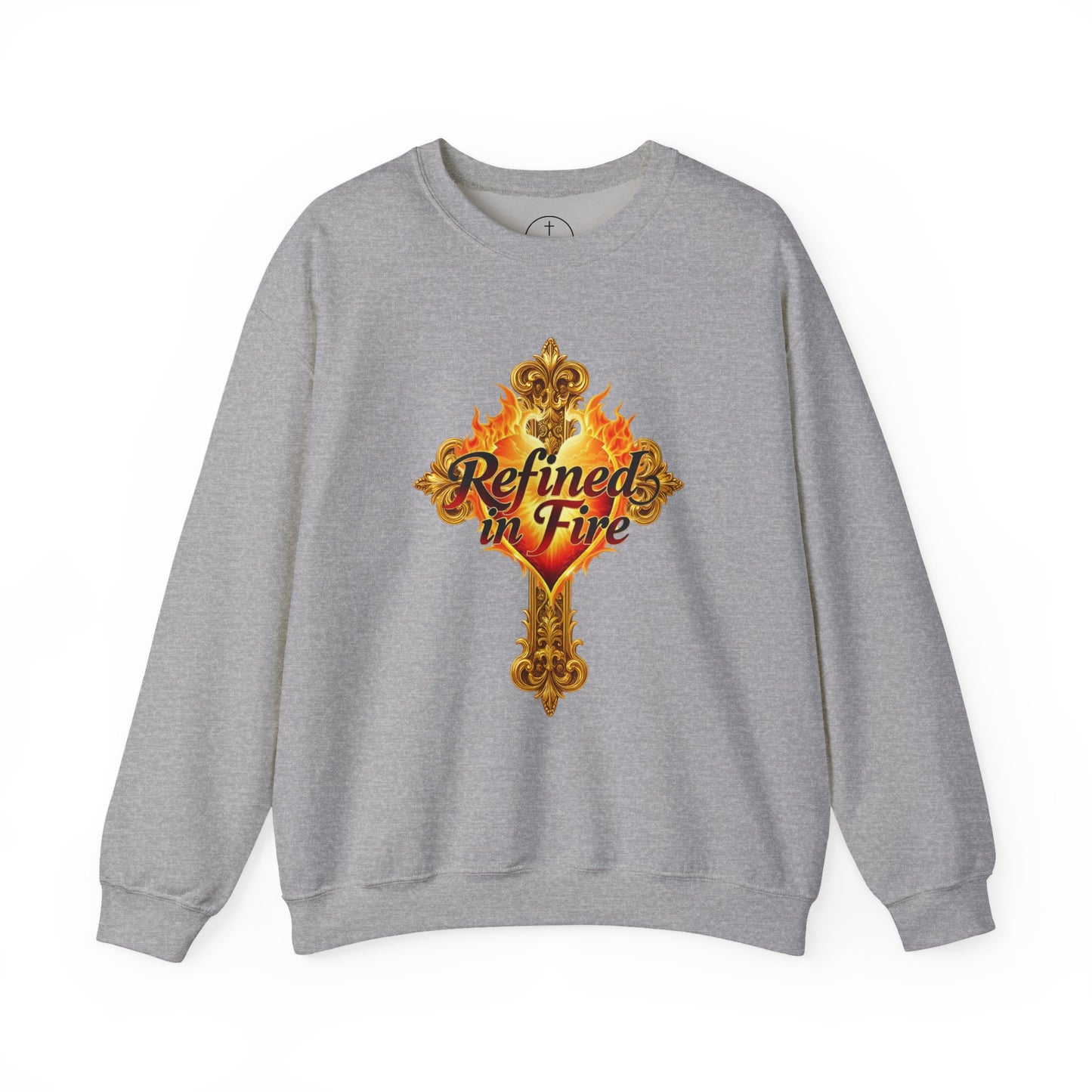 Refined in Fire - Men's Ornate Christian Sweatshirt