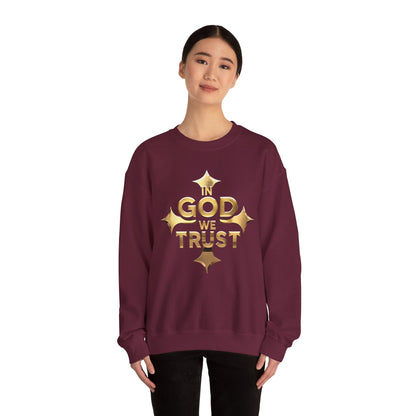 In God We Trust (Gold) - Women’s Christian Sweatshirt
