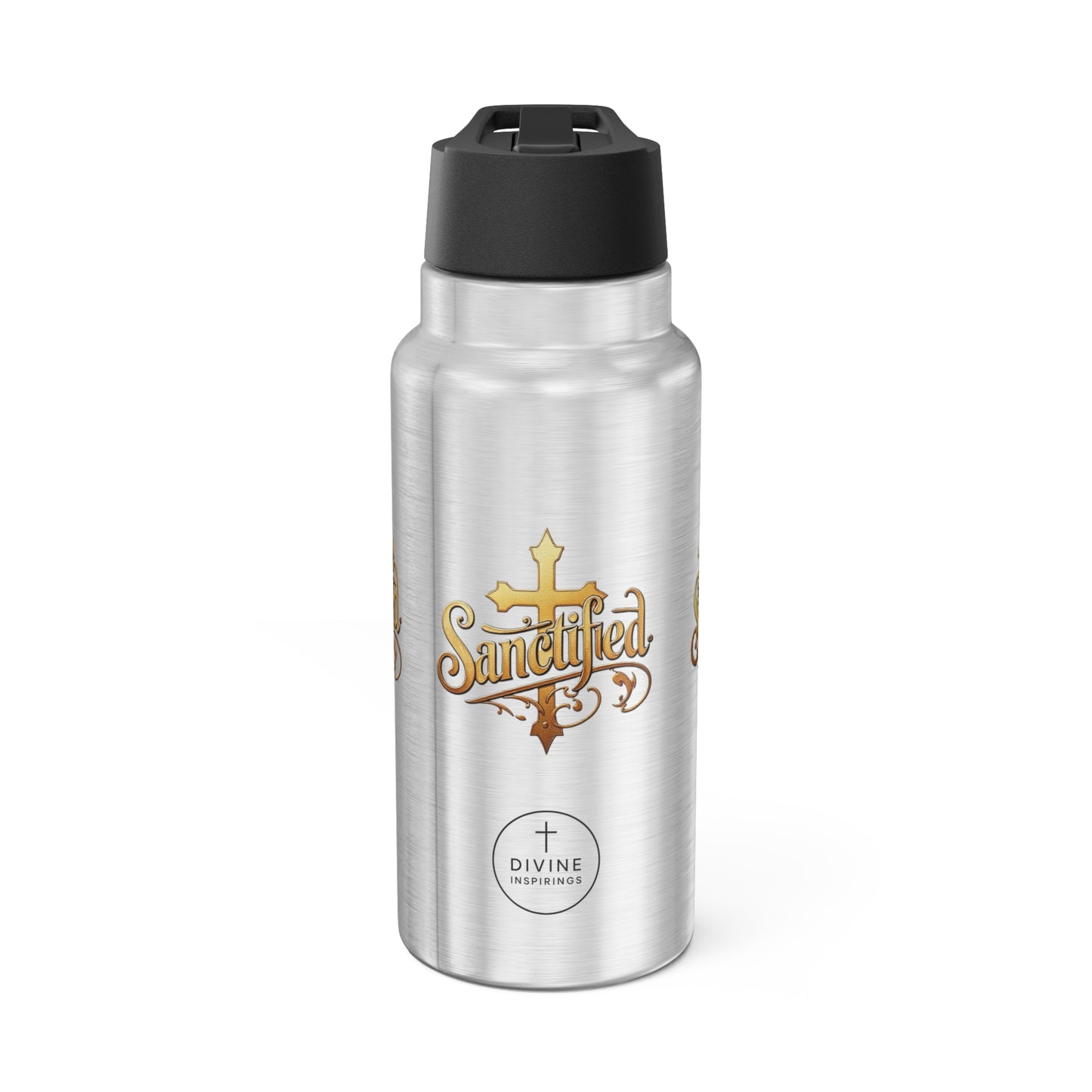 Sanctified Stainless Steel Gator Tumbler – Bold Faith Hydration