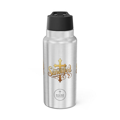 Sanctified Stainless Steel Gator Tumbler – Bold Faith Hydration