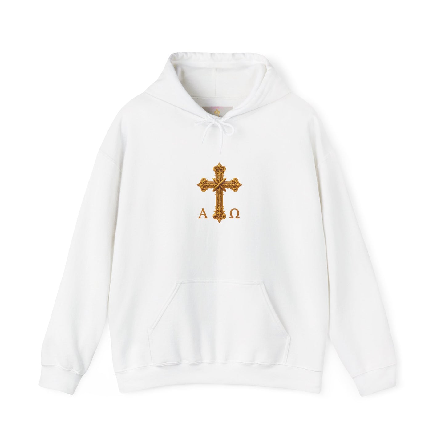 “Soon” Cross Men’s Hoodie – Back Print Faith Statement