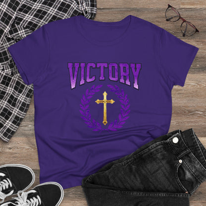 Divine Victory Women’s Tee – Victory in Every Step