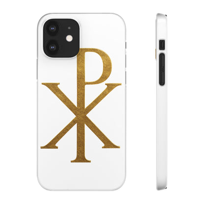 White Chi Rho Snap Case for iPhone – The Way, Truth & Life