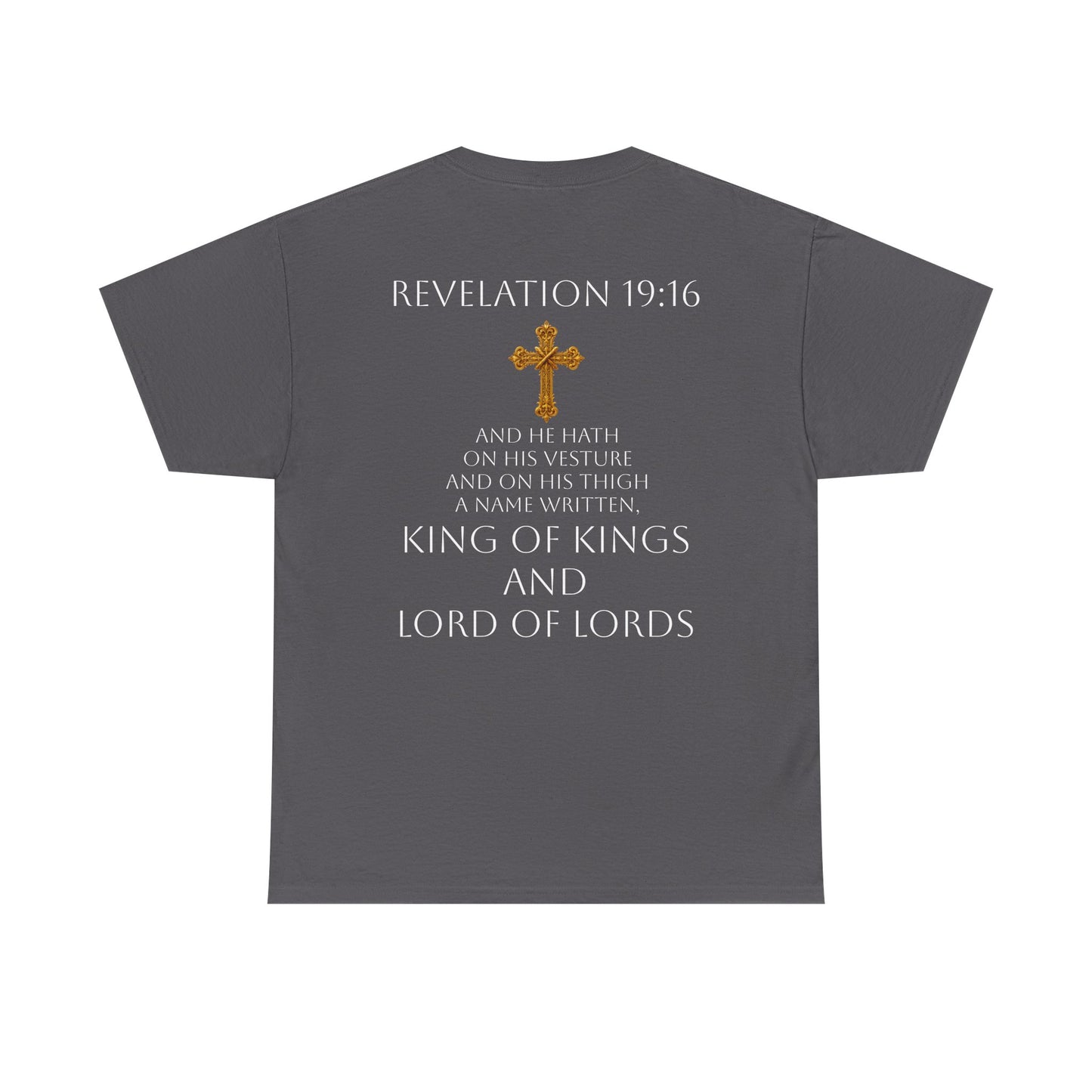 Christ is King Women’s Christian Tee (White Lettering)