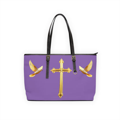 Faith, Peace, and Renewal Shoulder Bag in Mauve