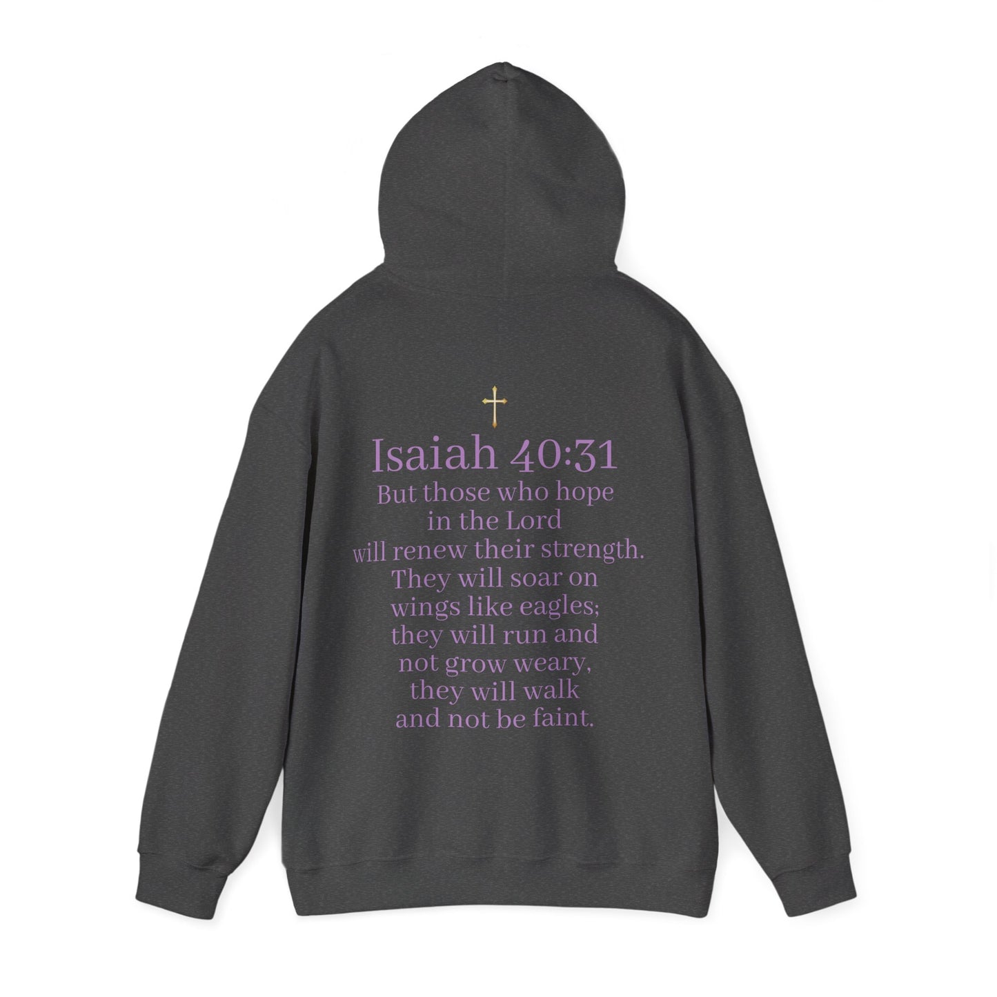 Men’s “Hope” Hoodie – Bold Scripture Pullover | Isaiah 40:31