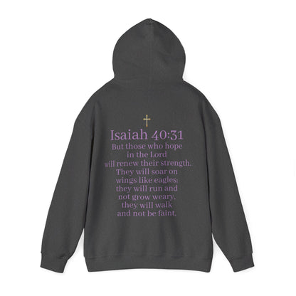 Men’s “Hope” Hoodie – Bold Scripture Pullover | Isaiah 40:31