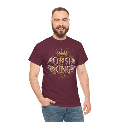 Christ is King Crowned - Men's Christian T-Shirt