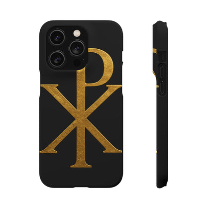 Black Chi Rho Snap Case for iPhone – The Way, Truth & Life