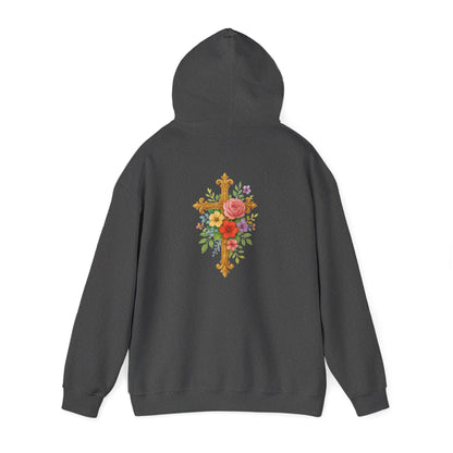 Floral Cross Women’s Christian Hoodie