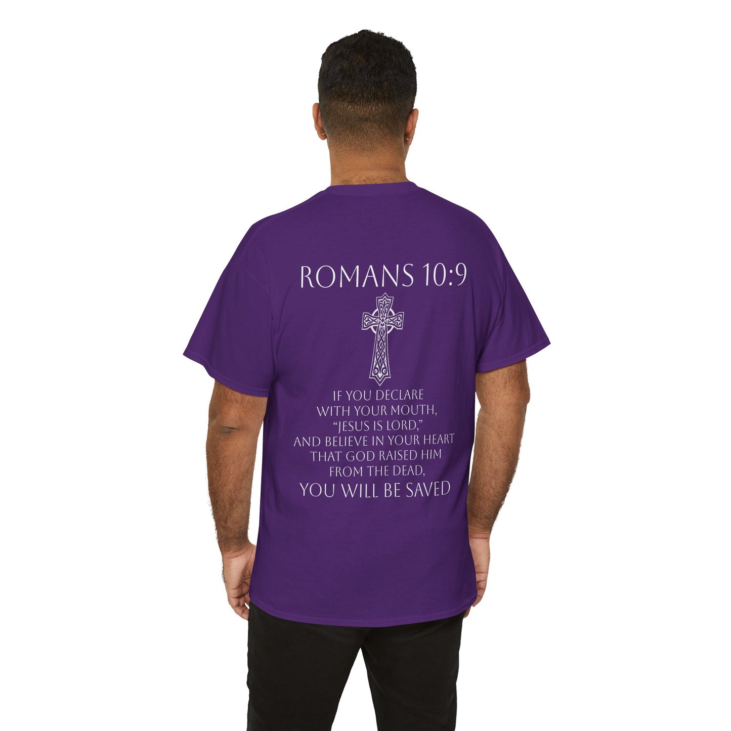 Jesus Is Lord – Men’s Christian Tee (White Lettering)