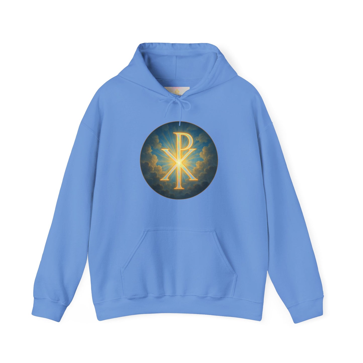 Women’s Christian Hoodie with Chi Rho – Historic Faith Symbol Pullover
