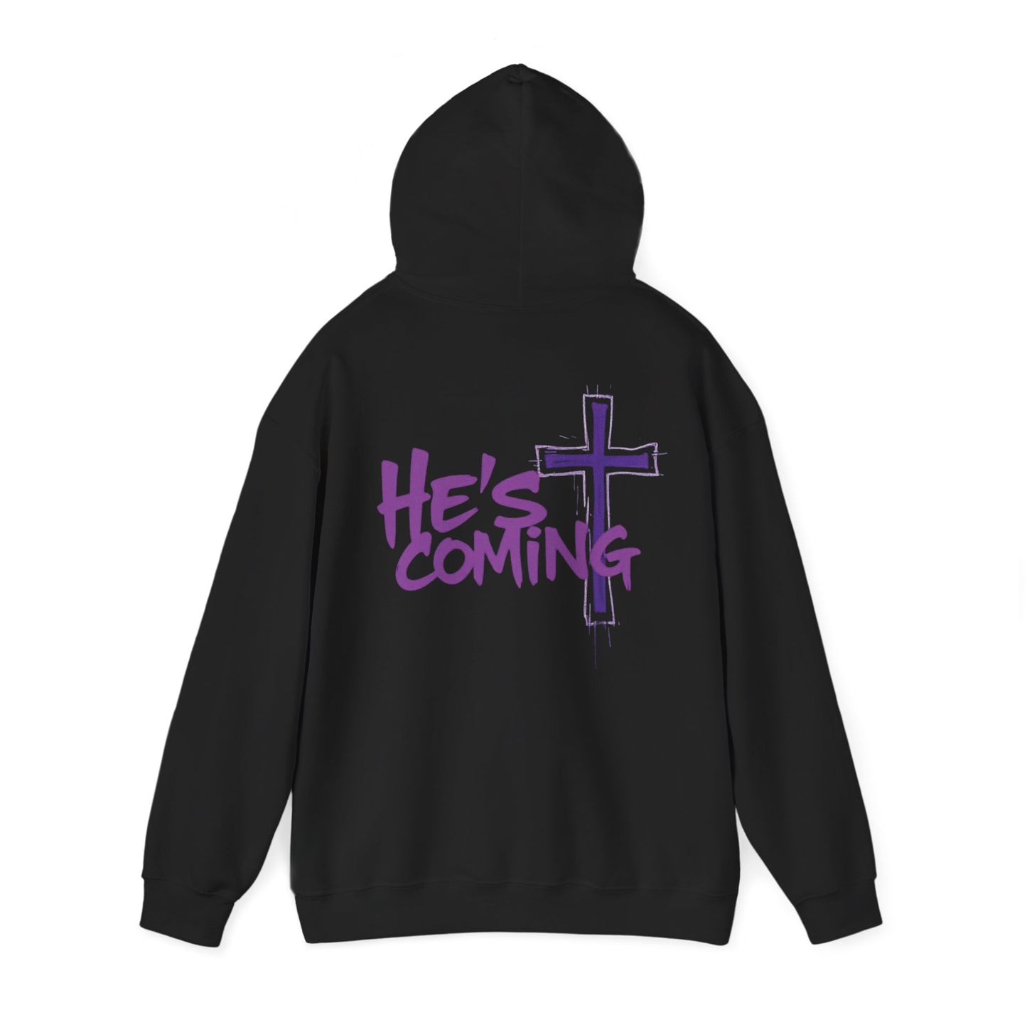 Prophetic “He’s Coming” Men’s Hoodie – Bold Christian Streetwear