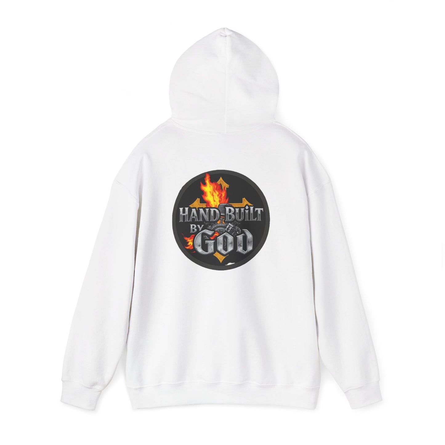 Hand Built By God - Bold Christian Men’s Hoodie