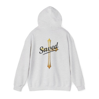 Saved Women’s Hoodie – Christian Faith Hoodie with Cross & John 3:16