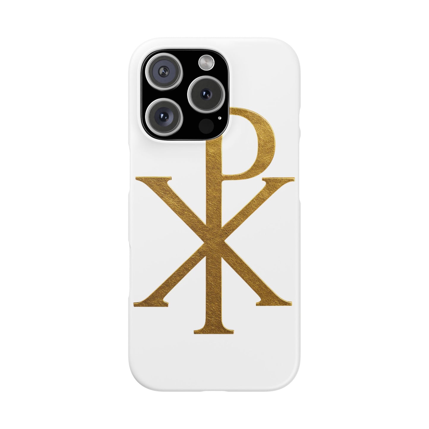 White Chi Rho Snap Case for iPhone – The Way, Truth & Life