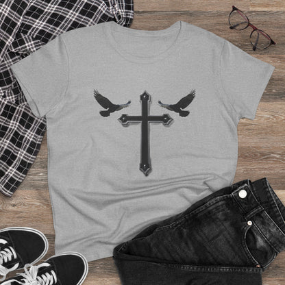 Fed by Faith – Cross & Crows Women’s Tee