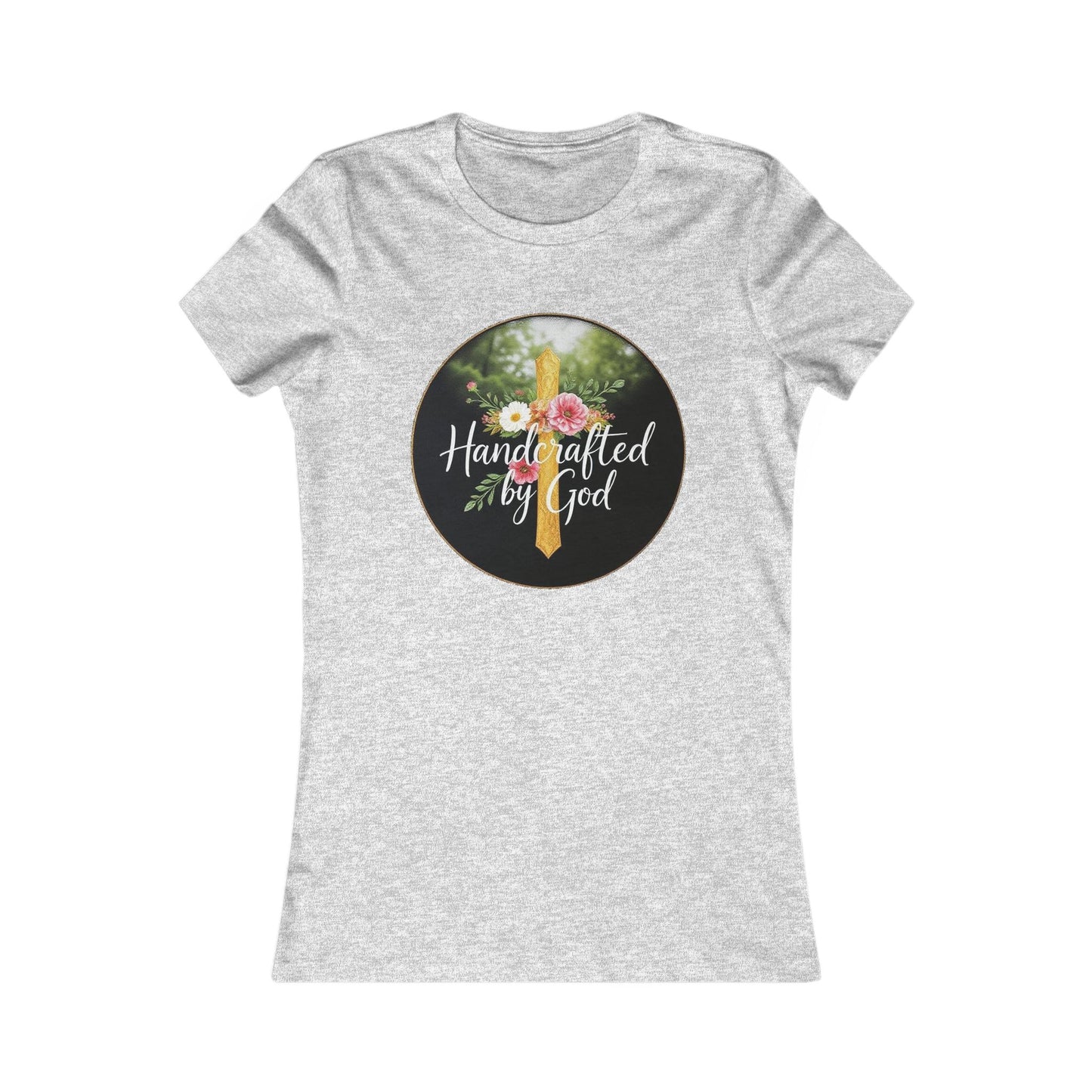 Handcrafted by God Women's Tee - Divinely Inspired for Christian Women