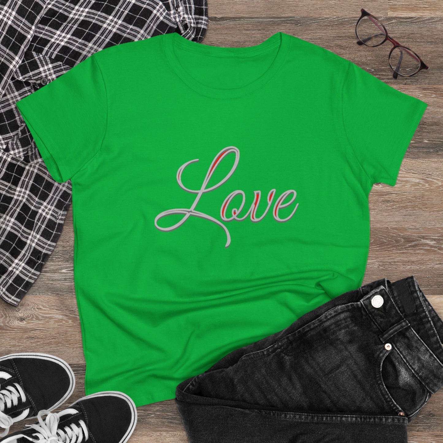 Put On Love Women’s T-Shirt – Grace in Every Thread