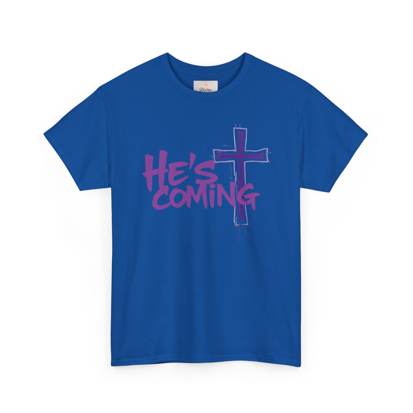 Bold Faith Men’s T-Shirt – “He’s Coming” Prophetic Christian Apparel