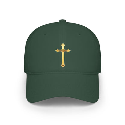 Gold Cross Baseball Cap – Faith-Inspired Adjustable Hat