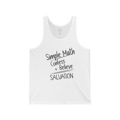 Simple Math Men’s Tank – Bold Faith (Black Chalk)